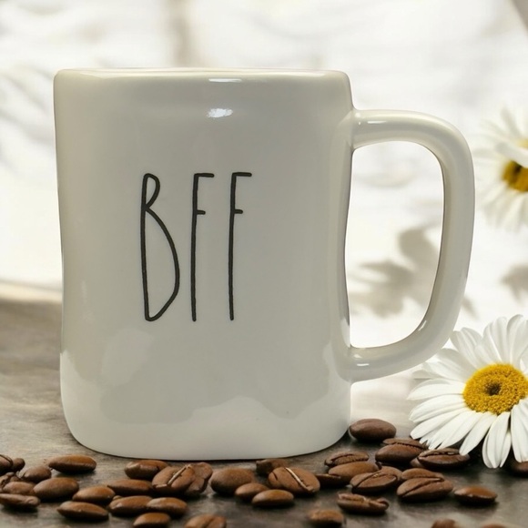 Rae Dunn White BFF Coffee Tea Mug Cup - Picture 1 of 10
